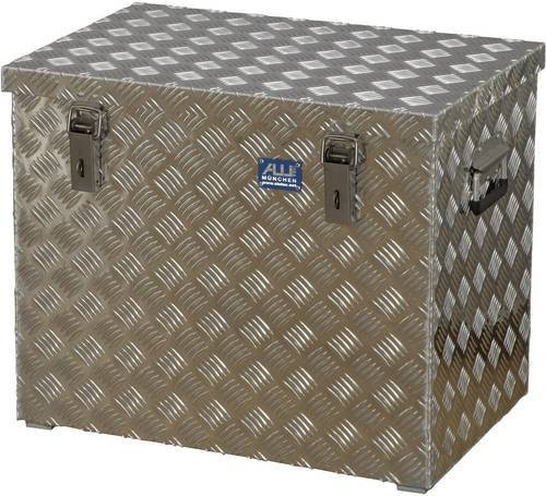 Alutec Transportkiste aus Aluminium-Riffelblech in Silber, Volumen: 120 l, L x B x H: 62,2 x 42,5 x 52,0 cm - Bild 1