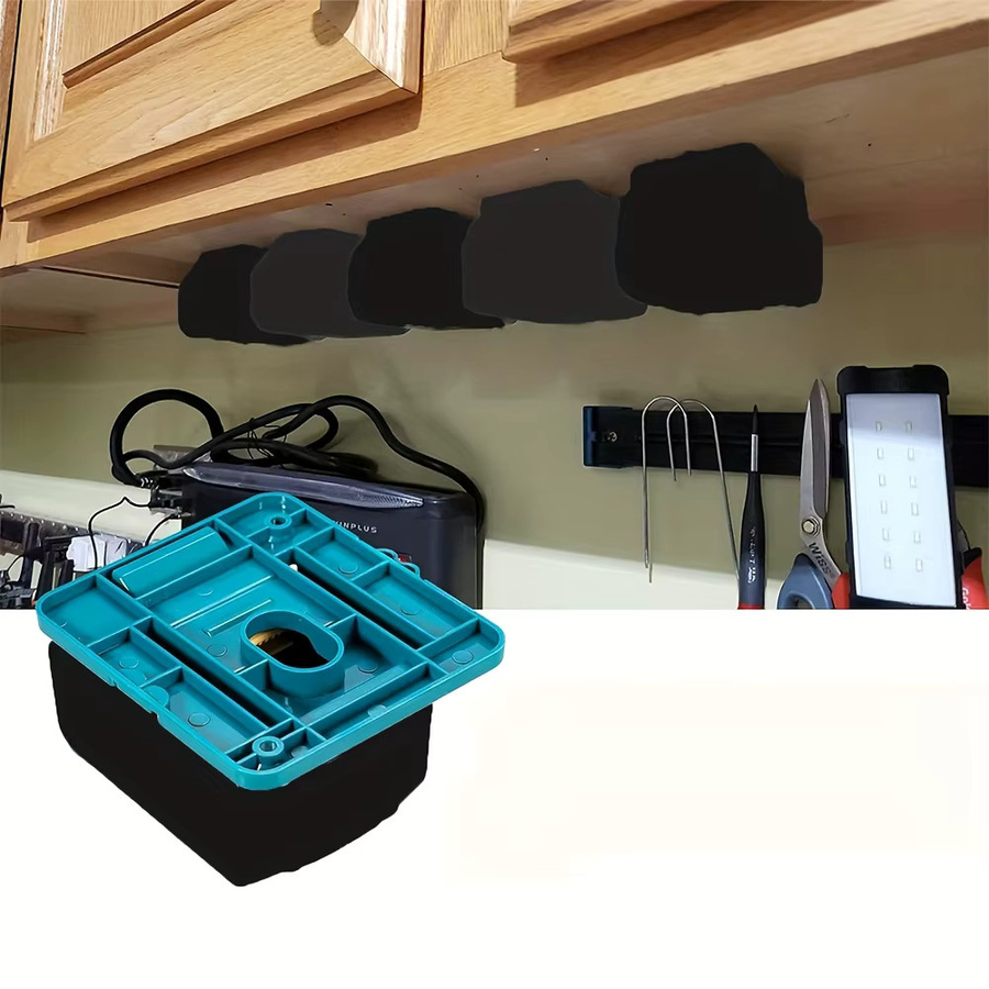 10 Stück Makita Batteriehalterung zur Wandmontage für 18V Akkus BL1860 BL1850 BL1840 BL1830 in Blau - Bild 5
