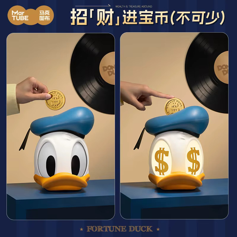 Disney Donald Duck Series Rich Duck Figurenlampe in Multicolour als Tischleuchte für Wohnzimmer und Schreibtisch - Bild 4
