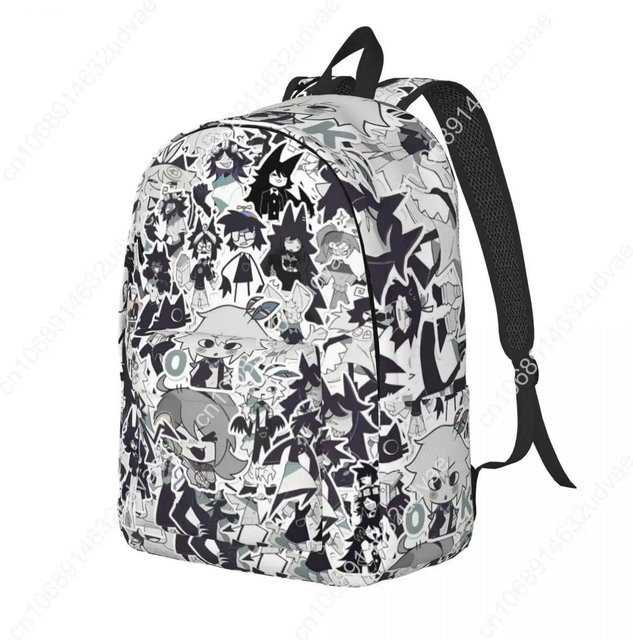 ZXDingZhi Mode Rucksack mit Cartoon-Design für Herren und Damen in Schwarz und Multicolour - Bild 1
