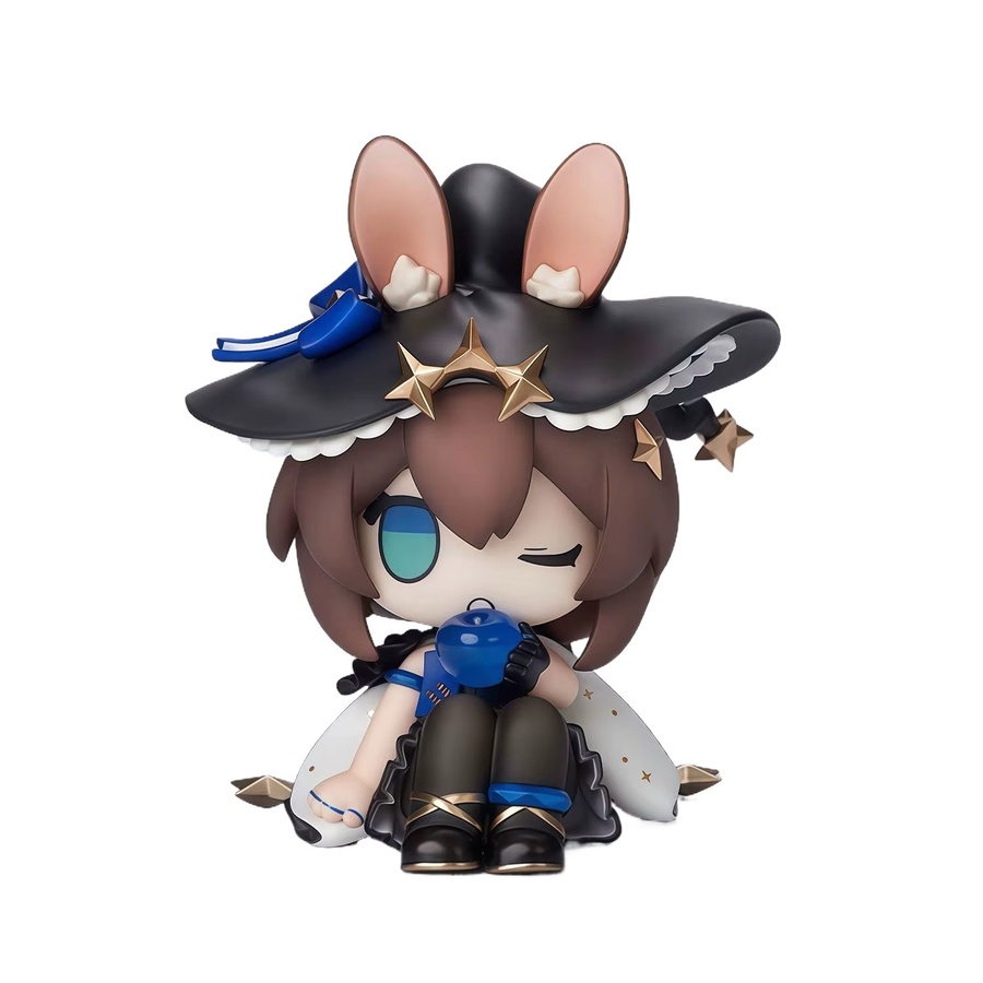 Bandai Arknights Chibi Super Deformed Anime Figur in sitzender Pose aus PVC, Multicolor - Bild 4