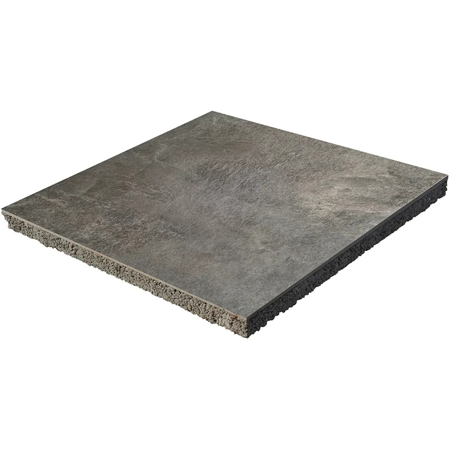 Diephaus Terrassenplatte Keramikverbund in Basalt Optik, Farbe Grau, Beton-Look, B/T/H: 60 x 60 x 4 cm - Bild 2