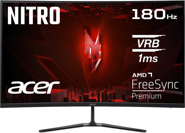 Acer Nitro ED320QRS3bmiipx Gaming Monitor, 32 Zoll Widescreen, gebogen, schwarz, 1 ms Reaktionszeit - Bild 1