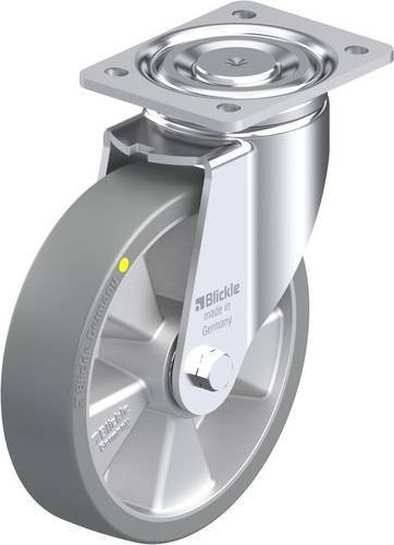 Blickle Lenkrolle LH-ALTH 200K-AS in Silber und Grau mit 200 mm Rad-Durchmesser und 800 kg Tragfähigkeit - Bild 1