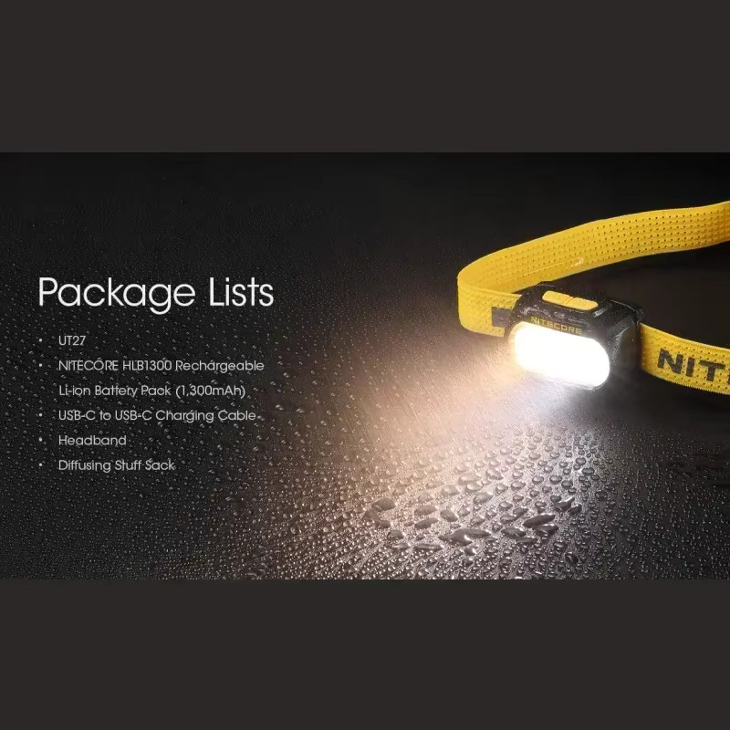 NITECORE UT27 MCT Stirnlampe in Schwarz mit 800 Lumen und wiederaufladbarem Akku - Bild 4