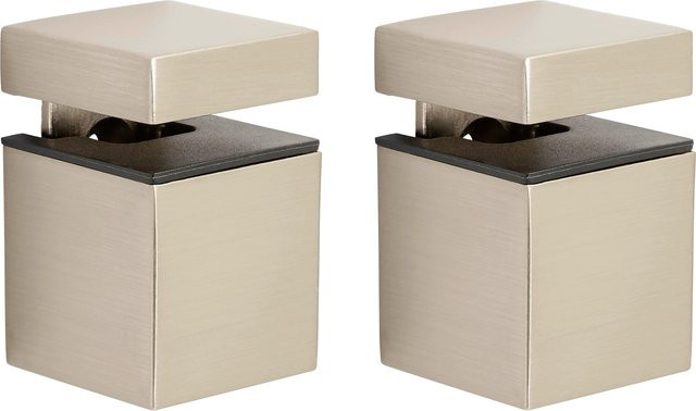 OBI Befestigungsclip Cube Mini in Silber aus Metall mit Schraube - Bild 1