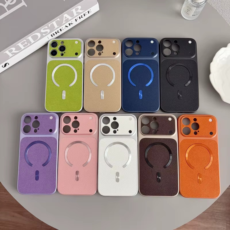 Apple Magnetische Leder-Handyhülle für iPhone in Rot mit MagSafe Schutzfunktion - Bild 2