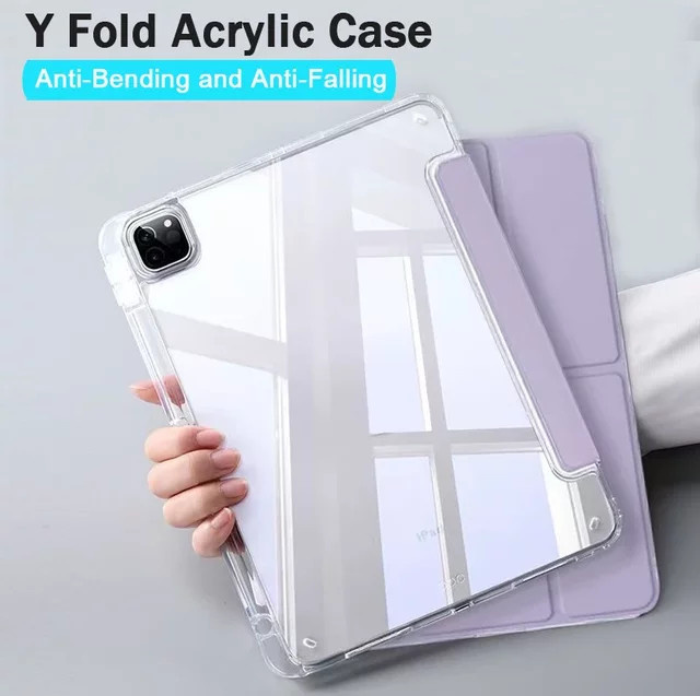 Stoßfeste transparente Schutzhülle für Apple iPad Modelle in Schwarz - Bild 1