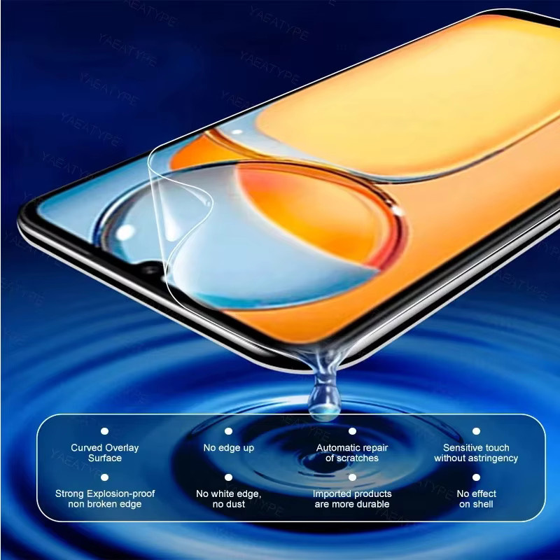 5 Stück Hydrogel-Displayschutzfolien für Xiaomi Redmi Note 13 Pro+ 14 15 ProPlus 5G, transparent - Bild 3