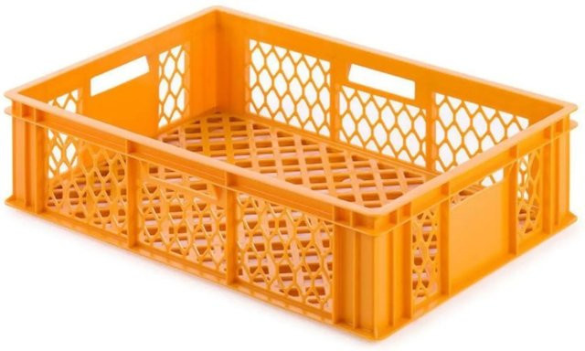 CHEFGASTRO Eurobehälter Bäcker- und Konditorenkasten Brötchenkiste, Gelb-Orange, H x B x T: 17,1 x 60 x 40 cm, 33 Liter - Bild 1