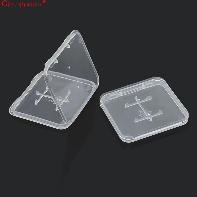 ChengHaoRan Aufbewahrungsbox für SD und CF Speicherkarten, transparente Plastik-Schutzbox für Kamera und Handy, Farbe: transparent - Bild 3