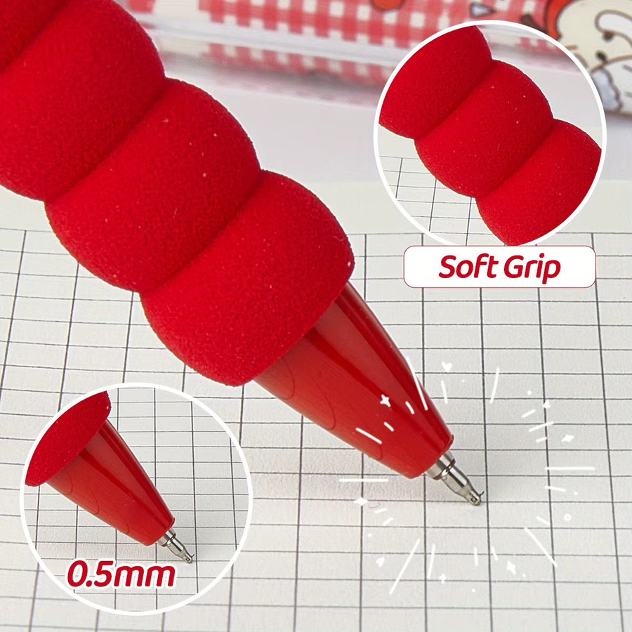 4 Stück Apple Cat Gelstifte mit 0,5 mm Spitze in Rot für Schule und Journaling - Bild 2