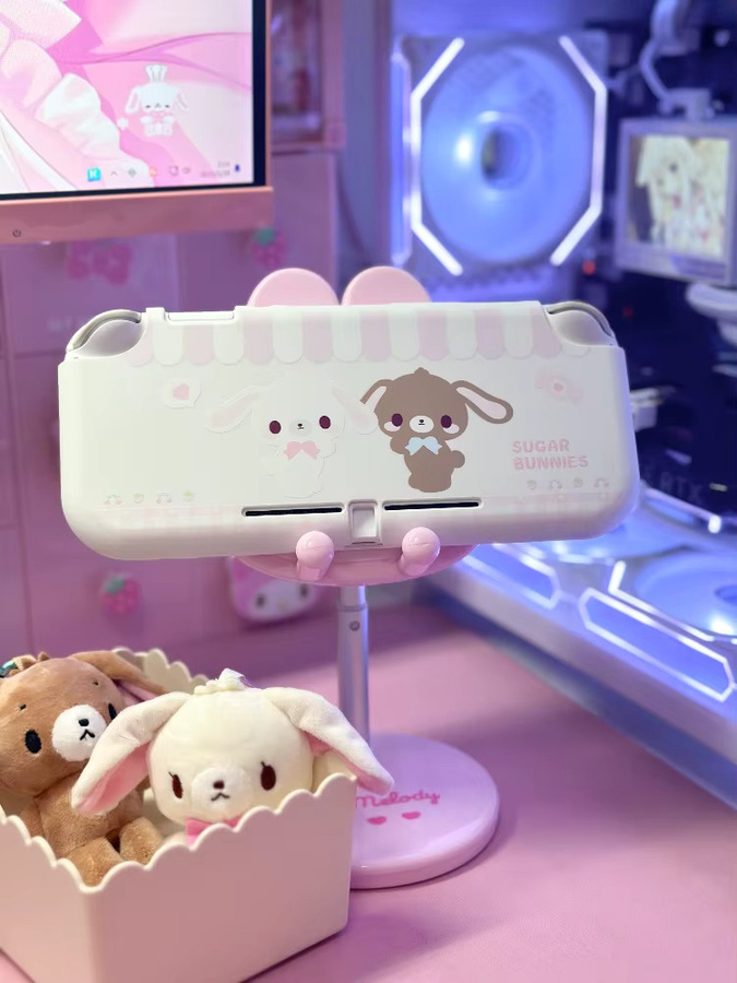 Kawaii Pink Dessert Bunny Switch Case für Nintendo Switch, OLED und Lite sowie Joy-Con Controller Cover - Bild 3