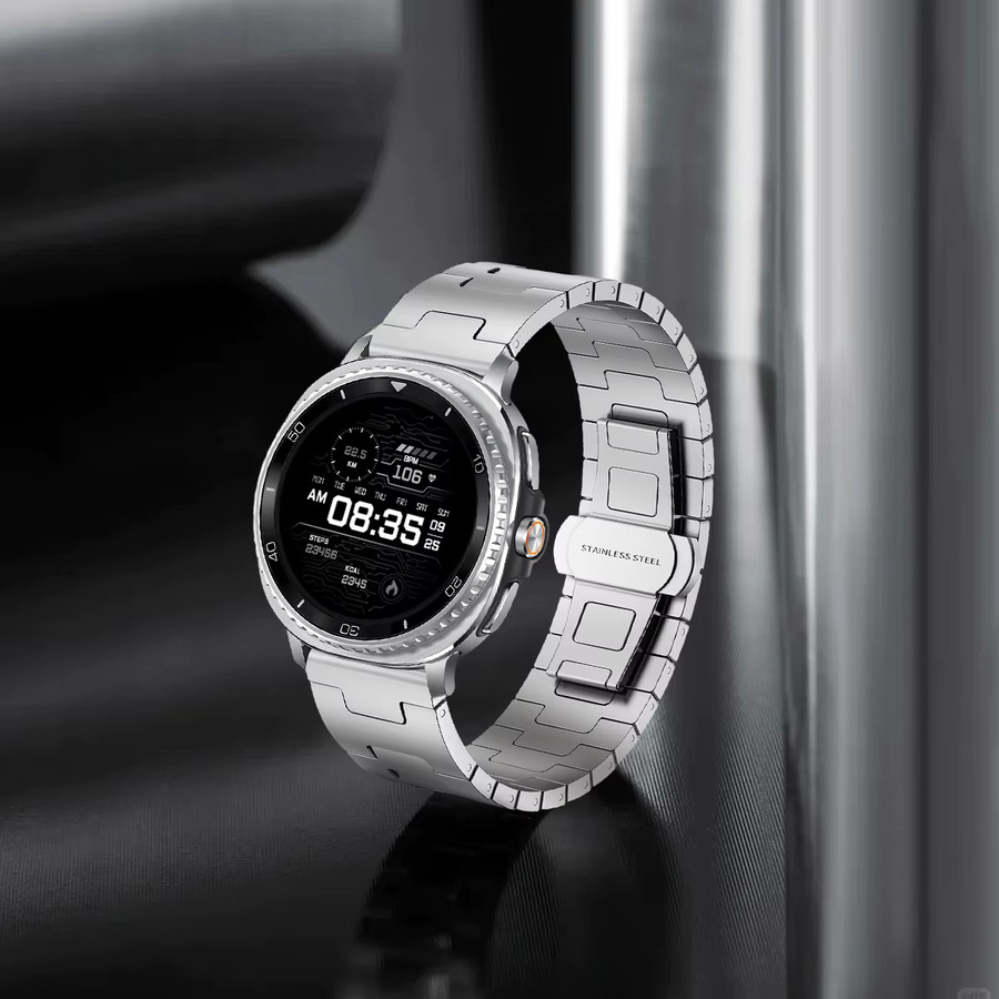 CHIICSMART Uhrenarmband Edelstahl, Titan, Silber, Unisex - Bild 3