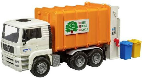 Bruder MAN TGA Müll-LKW mit Hecklader Modellfahrzeug - Bild 1