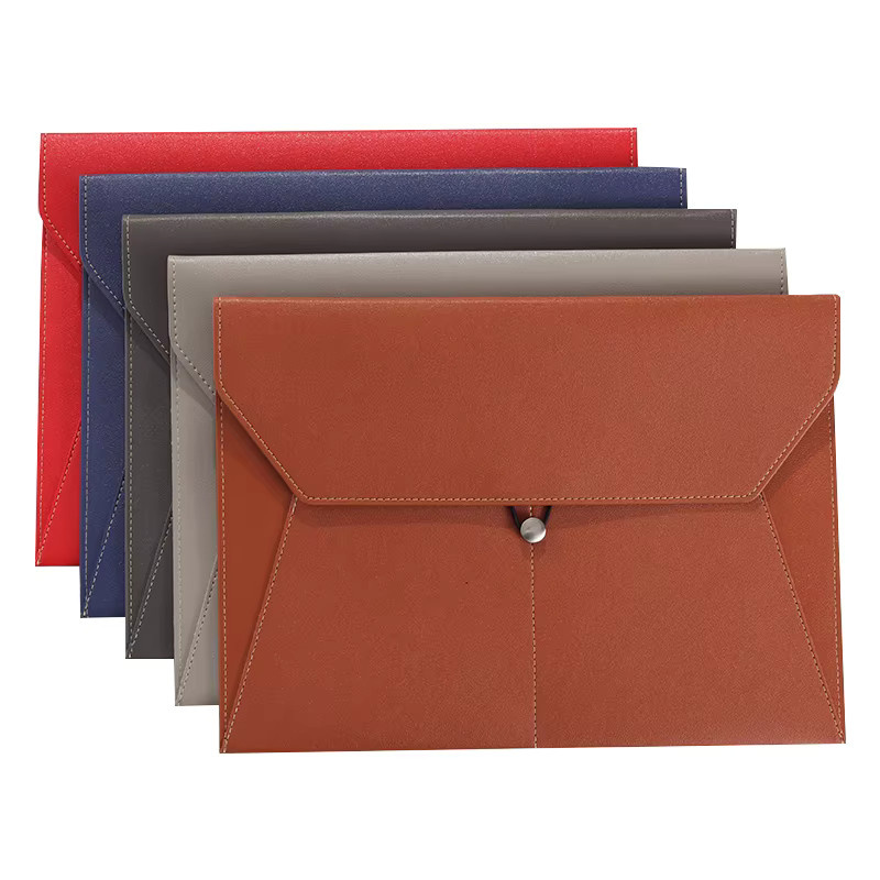 KOBEST A4 Business-Aktentasche aus Leder in Braun mit multifunktionalem Klemmordner und wasserdichtem Design - Bild 5