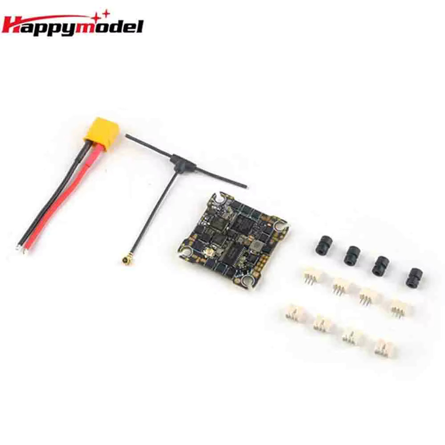 Happymodel CrazyF411 ELRS AIO 4in1 Flight Controller mit 20A ESC und 2,4G ELRS RX für FPV-Zahnstocherdrohnen in Schwarz - Bild 2
