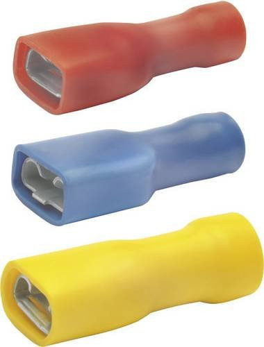 Klauke 8201AV Flachsteckhülse vollisoliert in Rot mit Steckbreite 2,80 mm und Steckdicke 0,80 mm - Bild 1