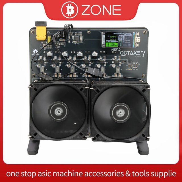 NerdOCTAxe Rev3.1 Bitcoin Solo Miner mit BM1370 ASIC Chip, 12Th/s, 200W, Schwarz, inklusive 12V 18A Netzteil - Bild 1