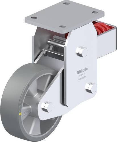 Blickle BHF-ALTH 160K-AS Bockrolle gefedert in Silber/Grau mit 160 mm Rad-Durchmesser und 750 kg Tragfähigkeit - Bild 1