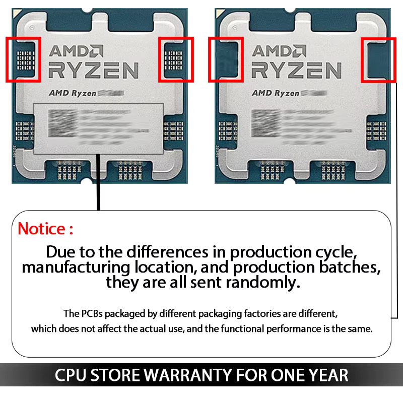 AMD Ryzen 5 7600X CPU-Prozessor, 6-Kern, 12-Thread, Sockel AM5, Gebraucht - Bild 3