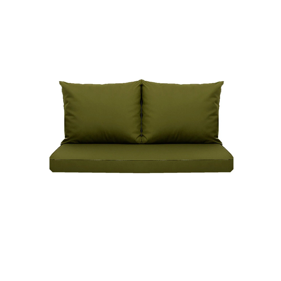 Setgarden Mix-Techno Gartenkissen für Polyrattan Möbel, 1tlg. Gartenkissen für 2-Sitzer Gartensofa, Grün, B: 130 cm, T: 60 cm, H: 50 cm - Bild 2
