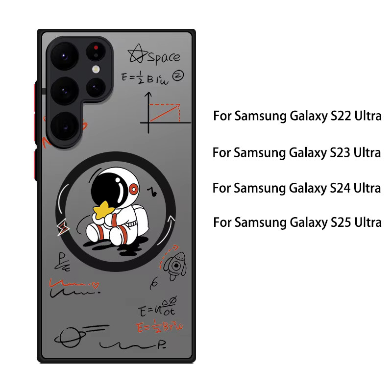 Astronaut Magnetisches Lade-Eisenring-Gehäuse für Samsung Galaxy S26 S25 S24 S23 Ultra Plus S25 FE Edge S22 Stoßfeste Schutzhülle - Bild 3