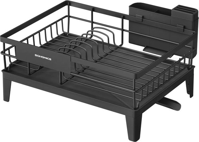 Songmics Abtropfgestell Schwarz B/T/H: 42 x 31 x 18,5 cm - Bild 1