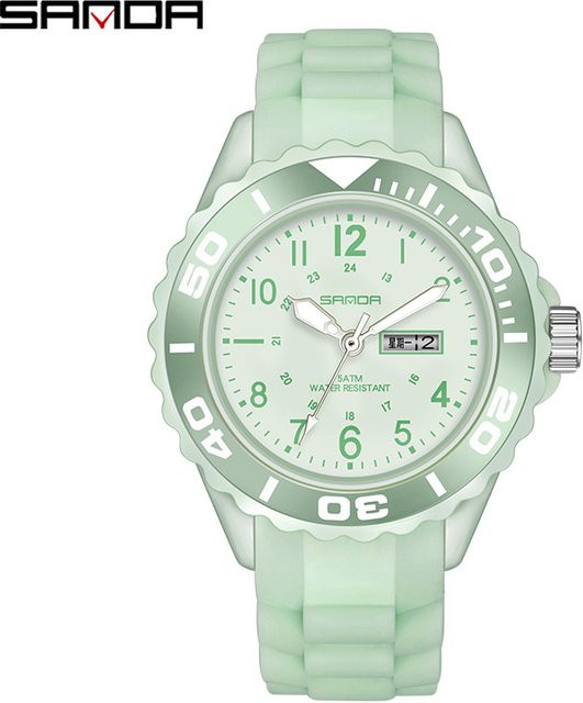 SANDA Armbanduhr, Quarz, Silikon, 5 ATM, Unisex - Bild 1