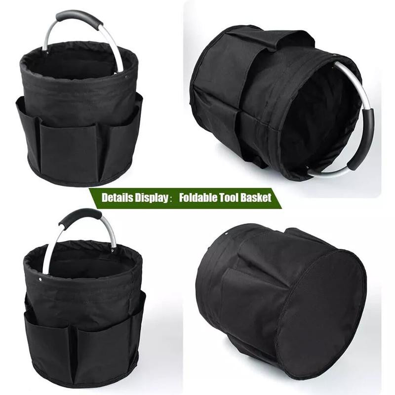 XYNN Aufbewahrungsorganizer-Tasche faltbarer Korb mit Griff, 17 l, navy blau - Bild 2