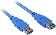 Sharkoon USB 3.2 Gen 1 Verlängerungskabel USB-A Stecker auf USB-A Buchse in Blau - Bild 1