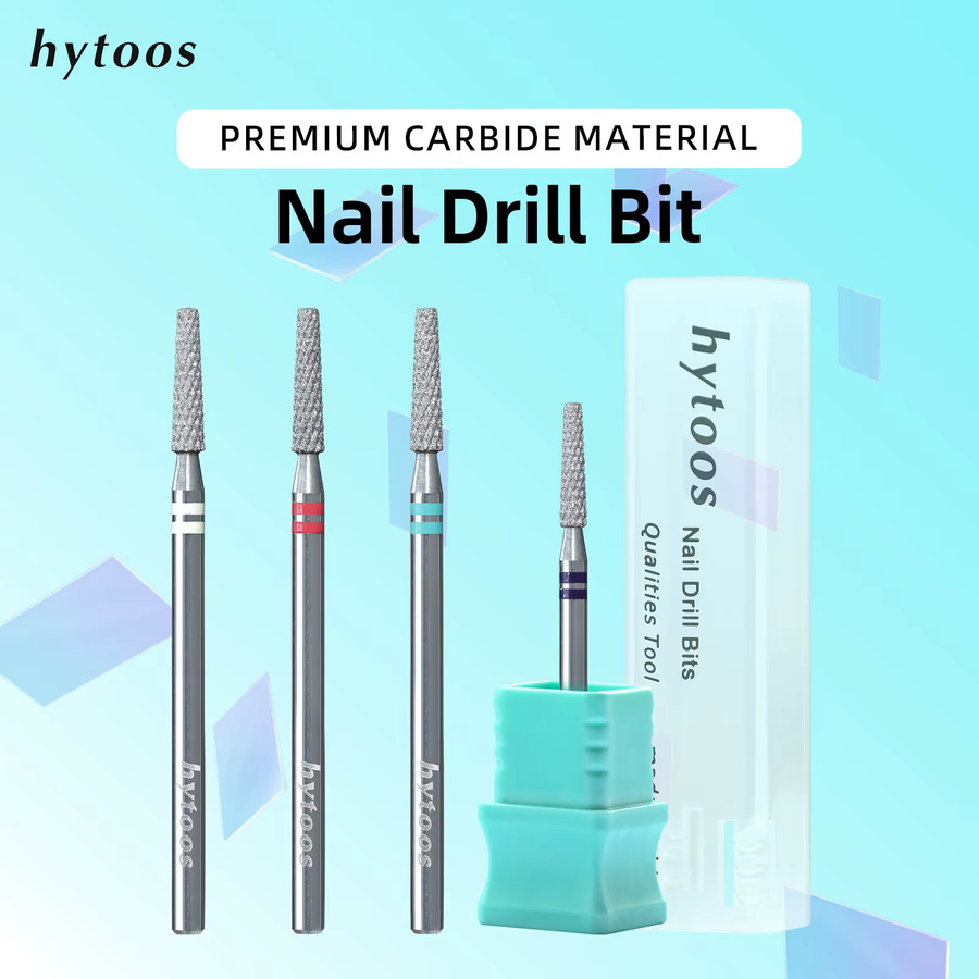HYTOOS Diamond Cut Pro Nagelbohrer, Chrom, Konisch, Unisex - Bild 2