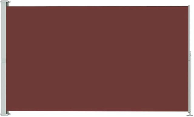 Furnicato Seitenmarkise ausziehbar Braun B: 300 cm, H: 180 cm mit automatischer Aufroll-Funktion aus Polyester und Stahl - Bild 1