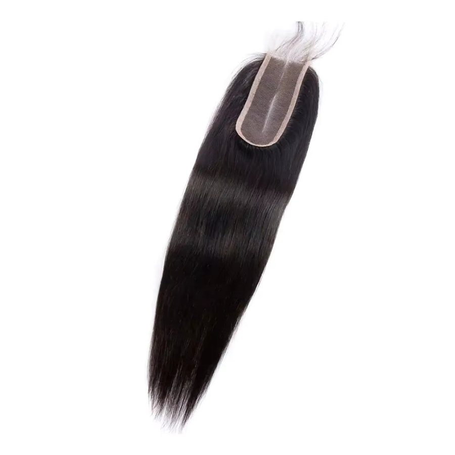 Newmi Haarteil, 100 % Echthaar, brasilianisches Haar, transparenter Spitzenfrontverschluss - Bild 2