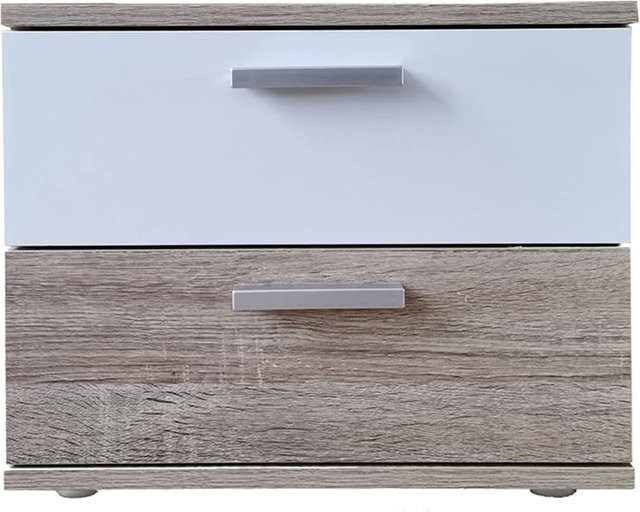 Nachtschrank Nina von HTI-Living in Sonoma Weiß - Bild 1