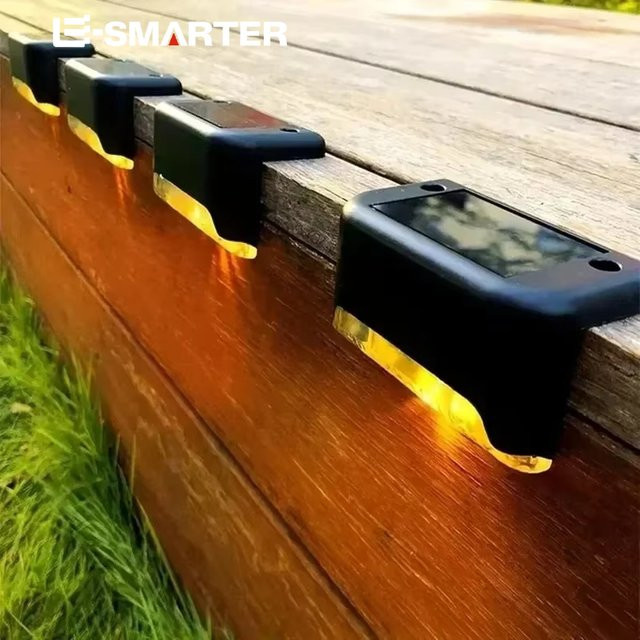 ESMARTER LED Solar Treppenlicht Wasserdicht für Garten Terrasse und Außenbereich - Bild 1