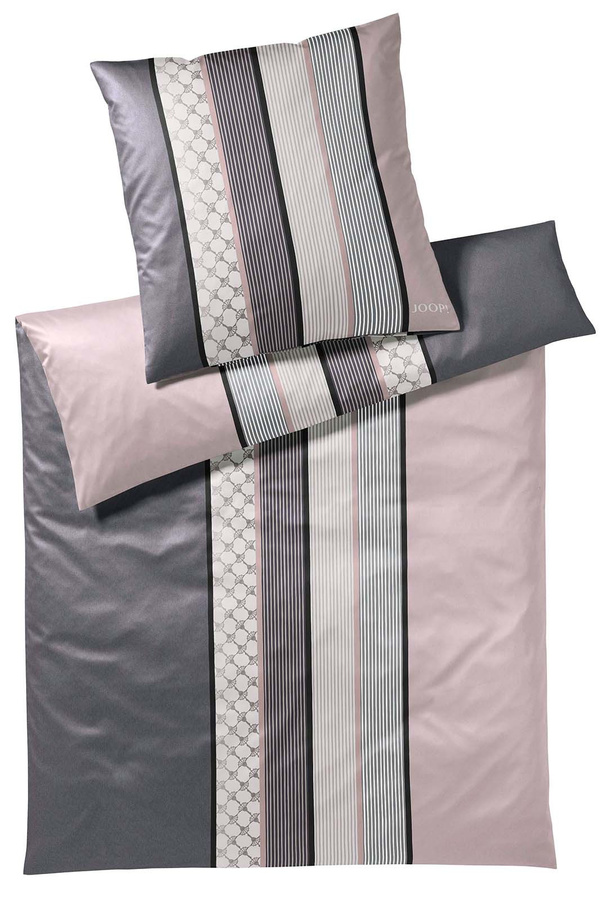 JOOP! Cornflower Stripes Bettwäsche aus Mako-Satin mit Streifenmuster, B/H: 240 x 220 cm und 40 x 80 cm - Bild 1
