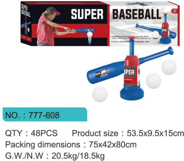 Kinder Baseball Ball Spielzeug, Automatischer Aufschlag, Baseballschläger, ab 3 Jahre - Bild 1