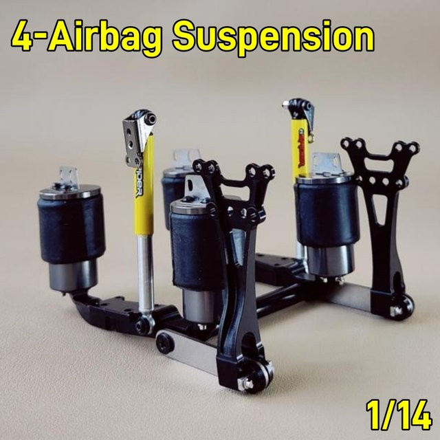 Tamiya 1/14 RC Truck 4-Airbag Suspension System, Zubehör, 1:14 - Bild 1
