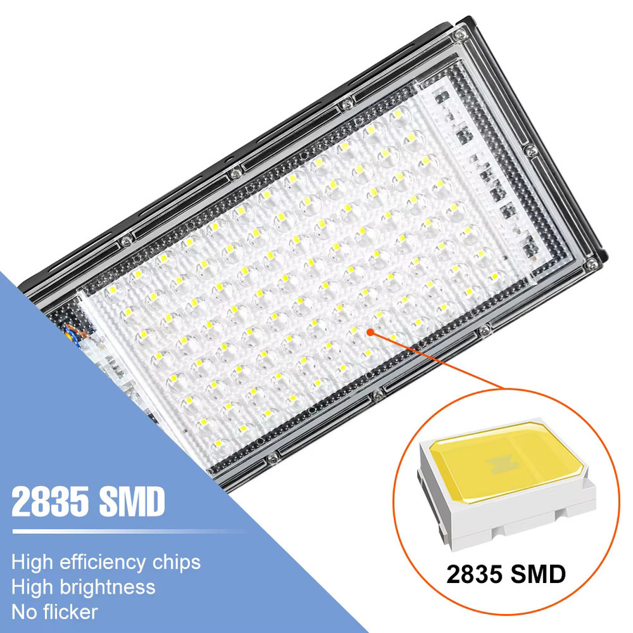 Wasserdichter 200W LED-Flutlichtstrahler für den Außenbereich in Schwarz und Weiß mit SMD2835 Technologie für Garten und Flur - Bild 2