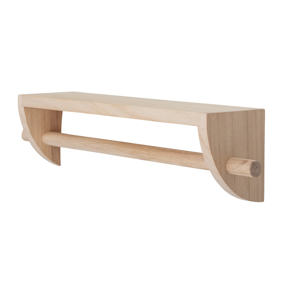 Bloomingville Mini Wandregal Mingus aus naturbelassenem Paulowniaholz in Beige - Bild 1
