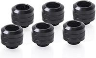 Alphacool Eiszapfen PRO 13mm HardTube Fitting G1/4 in Deep Black - Bild 1