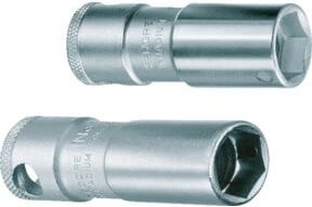 Gedore Zündkerzeneinsatz 3/8 Zoll 18mm 6KT mit Magnet aus Chrome Vanadium in Silber - Bild 1