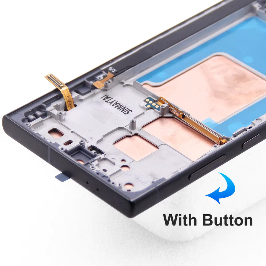 Sinmaytai LCD-Display Bildschirmbaugruppe mit Digitalem Touchscreen und Rahmenersatz für Samsung S24 Ultra, Farbe: Schwarz, Kompatibel mit SM-S928B SM-S928U S928 - Bild 3