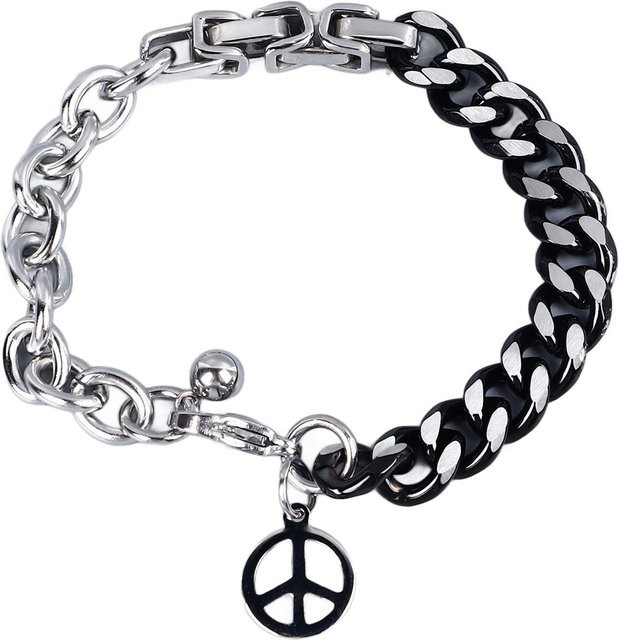 Neoglint Armband Edelstahl, 19 cm, grau, Herren - Bild 1