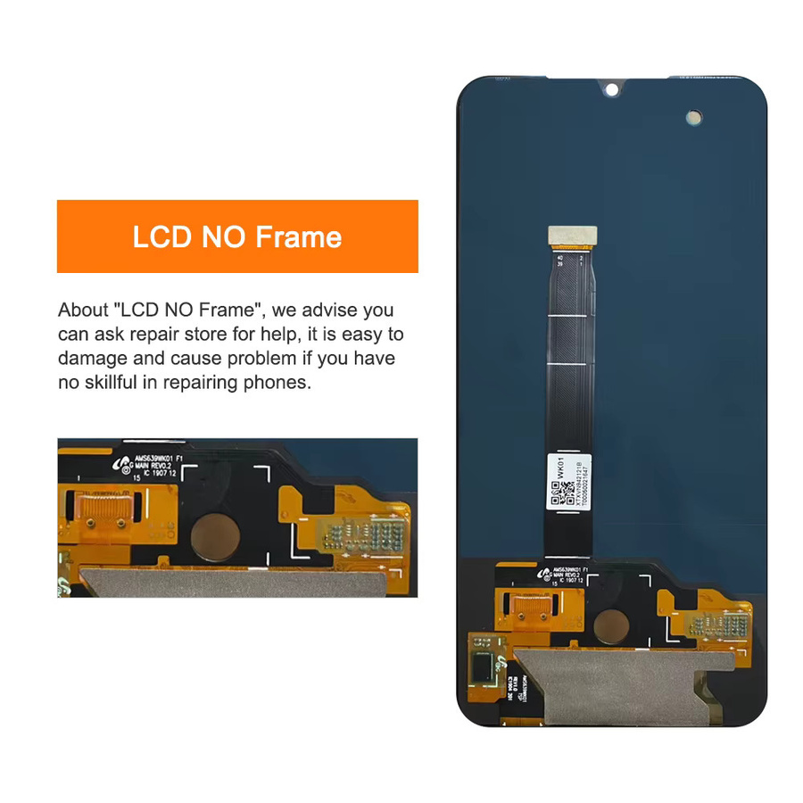 Xiaomi Mi 9 AMOLED LCD Display mit Touchscreen Digitizer und Rahmen in Schwarz für Modell M1902F1G Ersatzbildschirm - Bild 3