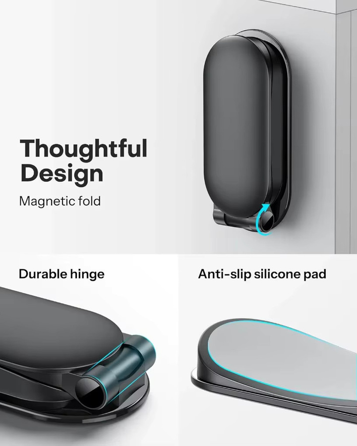 VIKEFON Magnetischer Kopfhörerständer in Schwarz als Headset-Aufhänger unter der Schreibtischhalterung für Gaming-Kopfhörer - Bild 5