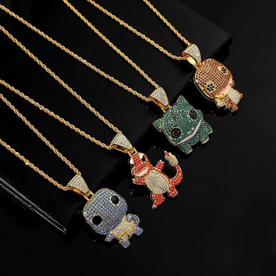 TAKARA TOMY Squirtle-Halskette, Diamant, Zirkonia, Unisex - Bild 2