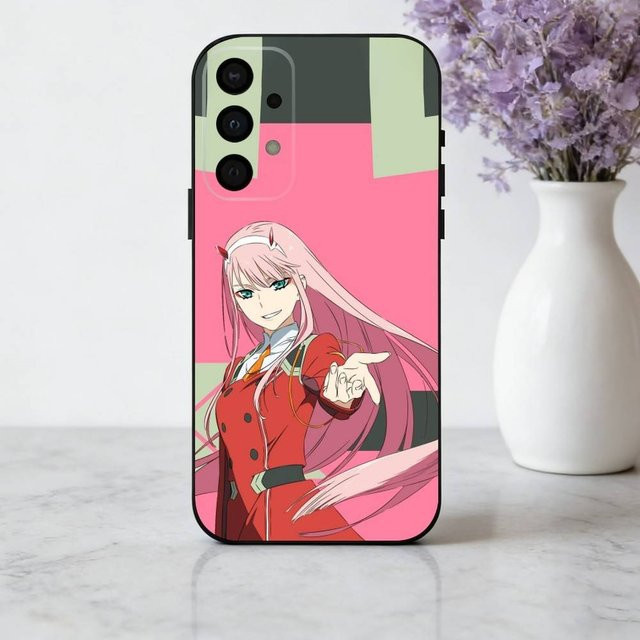 Handyhülle D-Darling in The F-Franxx Z-Zero Two für Samsung Galaxy A73 A72 A71 A70 A53 A52 A51 A32 5G aus weichem Silikon in Schwarz und Multicolour - Bild 1
