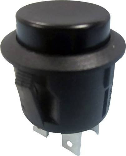TRU Components Druckschalter TC-R13-527B-02BK Schwarz 250 V/AC 6A 2 x Ein/Aus rastend - Bild 1
